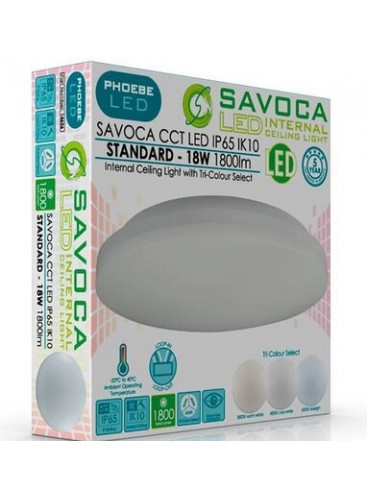 SAVOCA LED Ceiling Light 18W CCT Adjustable (14626)