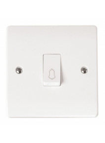 1 Gang 1 Way Retractive Bell Switch 10A (CMA027)