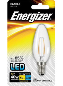 Energizer LED Candle Filament E14 (SES) Warm White Lamp (S9030)