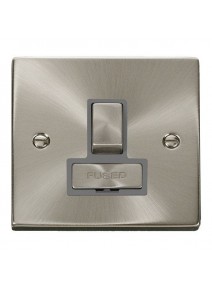 13A Satin Chrome Switched Fused Spur Unit VPSC751GY