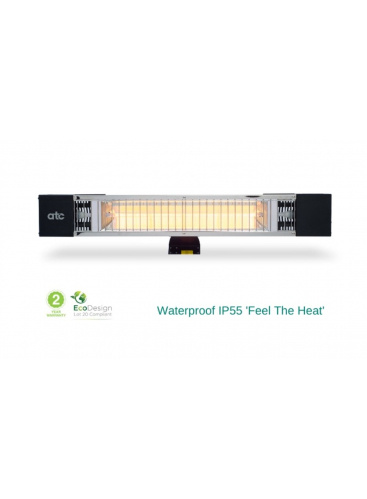 1800W Outdoor Infrared Heater c/w Wall Bracket IP55 ALH1800