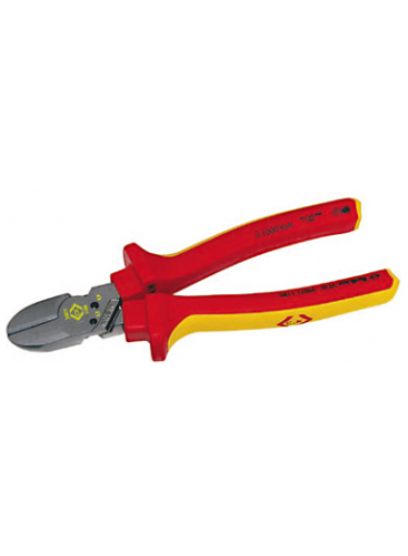 CK Tools VDE 180mm CombiCutter1 Max Side Wire/Cable Screw Cutter Pliers (T39071-1180)