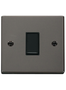 1 Gang Intermediate 10A Black Nickel Plate Switch (VPBN025BK)