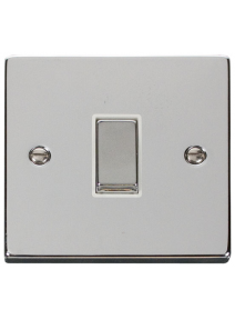 1 Gang 2 Way 10A Polished Chrome Plate Switch (VPCH411WH)