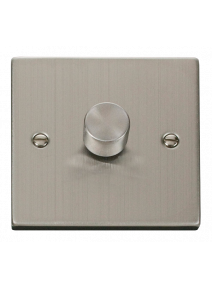 1 Gang 2 Way 400VA Stainless Steel Dimmer Switch VPSS140