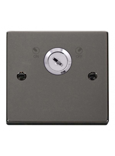 1 Gang Lockable Black Nickel 20A Double Pole Plate Switch (VPBN660)