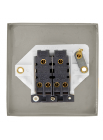 2 Gang 2 Way 10A Satin Brass Plate Switch (VPSB012WH)
