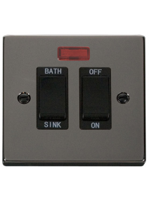 20A Double Pole Black Nickel Sink/Bath Switch (VPBN024BK)