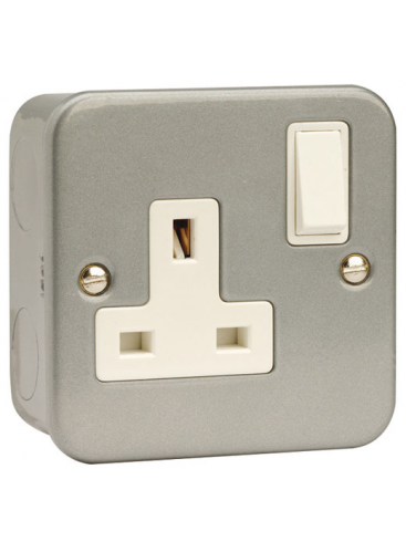 MetalClad 1 Gang 13A Switched Socket (CL035)