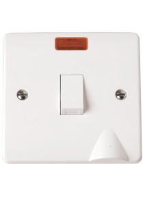 20A Double Pole Switch With Neon & Flex Outlet CMA023