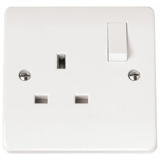 13A 1 Gang Double Pole Switched Socket CMA035