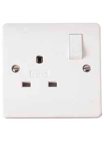 1 Gang Double Pole Switched Non-Standard Socket 13A  CMA935