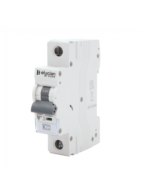 16A Single Pole 6kA Type B Curve Miniature Circuit Breaker (MCB) CU1MCB16B