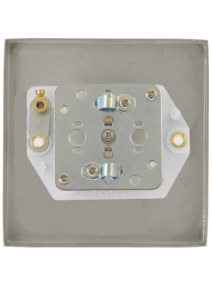 Single Non Isolated Polished Brass Co-Axial Socket (VPBR065BK)