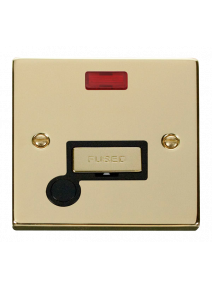 13A Polished Brass Fused Spur Ingot with Flex Out &amp; Neon (VPBR553BK)
