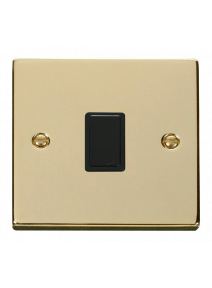 20A Polished Brass Double Pole Switch (VPBR622BK)
