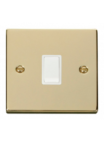 20A Polished Brass Double Pole Switch (VPBR622WH)