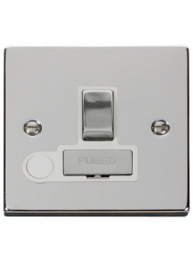 13A Polished Chrome Switched Fused Spur Unit (VPCH551WH)