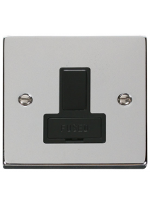 13A Double Pole Polished Chrome Switched Fused Connection Unit (VPCH651BK)