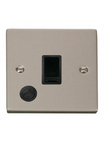 20A Pearl Nickel Double Pole Switch with Flex Outlet (VPPN022BK)