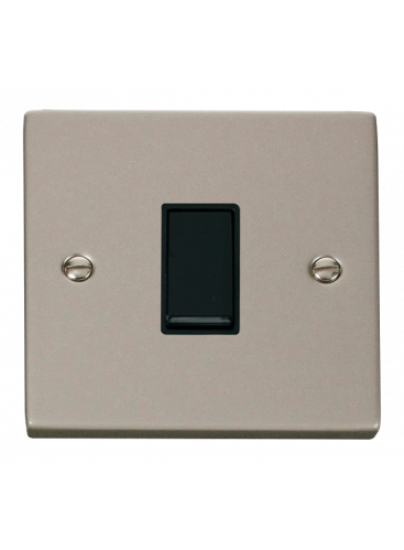 1 Gang Intermediate 10A Pearl Nickel Plate Switch (VPPN025BK)