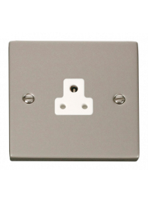 2A Round Pin Pearl Nickel Socket (VPPN039WH)