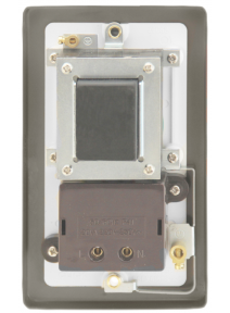 115v/230v Pearl Nickel Dual Voltage Shaver Socket (VPPN100BK)