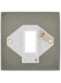 1 Gang Single Aperture Pearl Nickel Switch Plate (Unfurnished) (VPPN401WH)