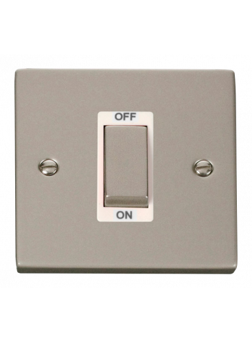 1 Gang 45A Double Pole Pearl Nickel Switch (VPPN500WH)