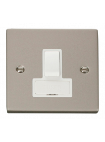 13A Pearl Nickel Switched Fused Spur (VPPN651WH)