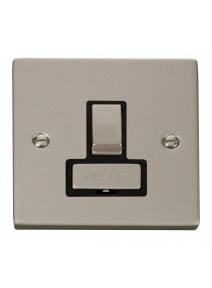 13A Pearl Nickel Switched Fused Spur Unit (VPPN751BK)