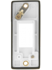 1 Gang Single Satin Brass Architrave Grid Switch Plate VPSB471WH