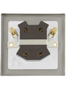 20A Double Pole Satin Brass Switch VPSB722WH