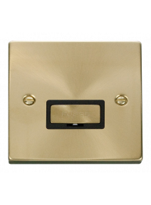 13A Satin Brass Fused Connection Spur Unit VPSB750BK