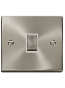 20A Double Pole Satin Chrome Switch VPSC722WH