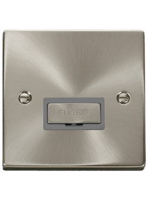 13A Satin Chrome Fused Connection Spur Unit VPSC750GY