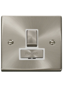 13A Satin Chrome Switched Fused Spur Unit VPSC751WH