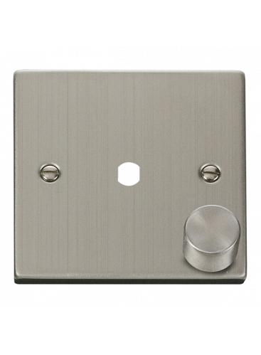 1 Gang Stainless Steel Dimmer Plate &amp; Knob VPSS140PL