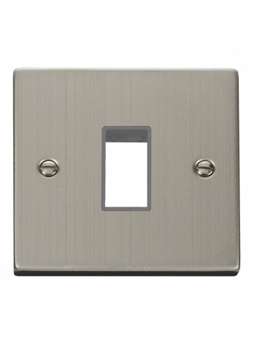 1 Gang Single Aperture Stainless Steel Switch Plate VPSS401GY