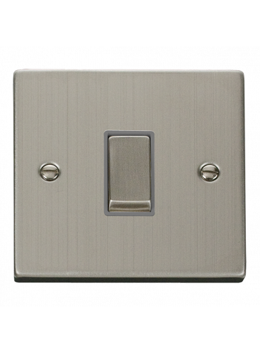 1 Gang 2 Way 10A Stainless Steel Plate Switch VPSS411GY