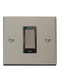 1 Gang 45A Double Pole Stainless Steel Switch VPSS500BK