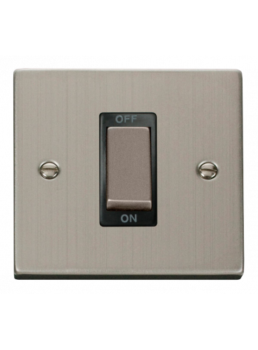 1 Gang 45A Double Pole Stainless Steel Switch VPSS500BK