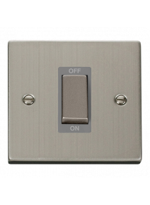 1 Gang 45A Double Pole Stainless Steel Switch VPSS500GY