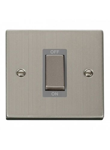 1 Gang 45A Double Pole Stainless Steel Switch VPSS500GY