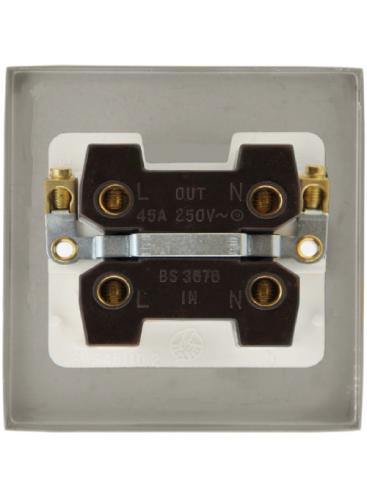 1 Gang 45A Double Pole Stainless Steel Switch VPSS500WH