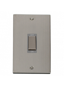 2 Gang 45A Double Pole Stainless Steel Switch VPSS502GY