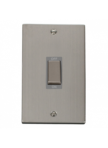 2 Gang 45A Double Pole Stainless Steel Switch VPSS502GY