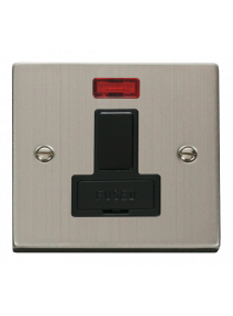 13A Stainless Steel Switched Fused Connection Unit (FCU) with Neon VPSS652BK