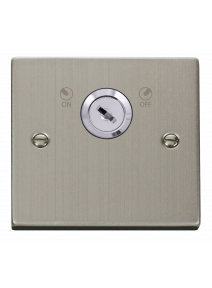 1 Gang Lockable Stainless Steel 20A Single Double Pole Plate Switch VPSS660