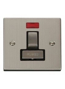 13A Stainless Steel Switched Fused Spur Unit with Neon VPSS752BK